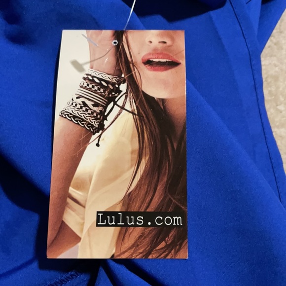 Lulu’s Coco Love Girlfriend Material Cobalt Blue Dress NWT-Small - Picture 9 of 9